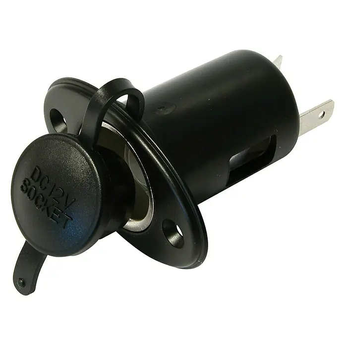 Carpoint Stekkerdoos 12V Inbouw 10A - 12 V - Diagonaal zicht