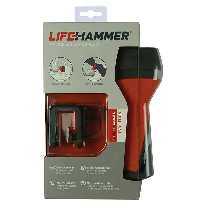 Lifehammer Veiligheidshamer Evolution - Speciaal staal - Vooraanzicht