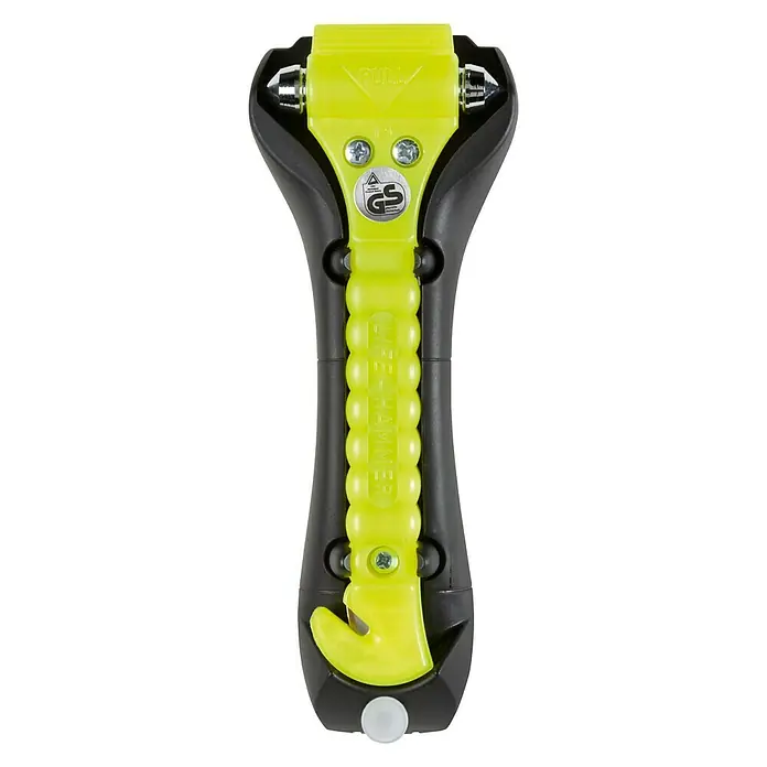 Lifehammer Veiligheidshamer Original glow in the dark Geel - Speciaal staal - Bovenaanzicht