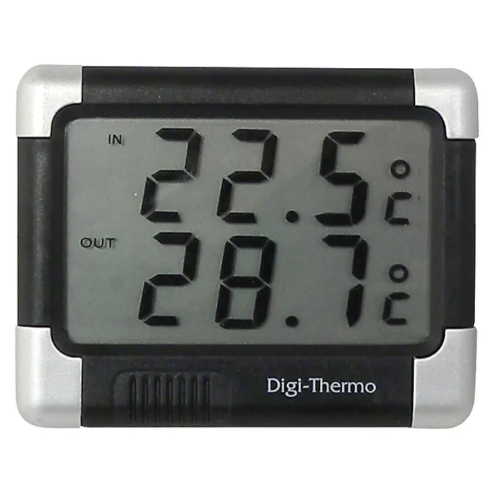 Carpoint Thermometer binnen/buiten - Verlichte display, Digitaal - Vooraanzicht