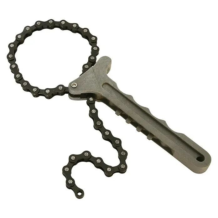 Carpoint Universele oliefiltersleutel met ketting - Aluminium - Diagonaal zicht