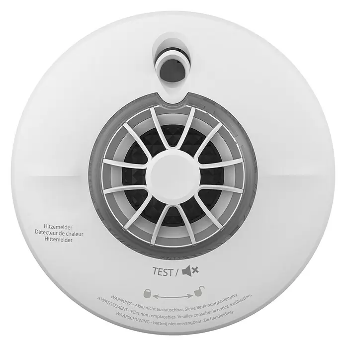 AngelEye Hittemelder - Diameter: 13 cm, Alarmsignaal: 85 dB - Bovenaanzicht