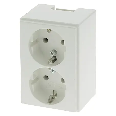 Attema  Wandcontactdoos met randaarde