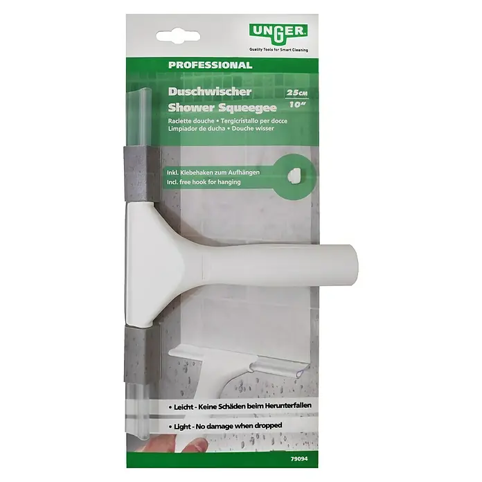 Unger Professional Duschwischer - Weiß, 25 cm, Kunststoff - Vorderansicht
