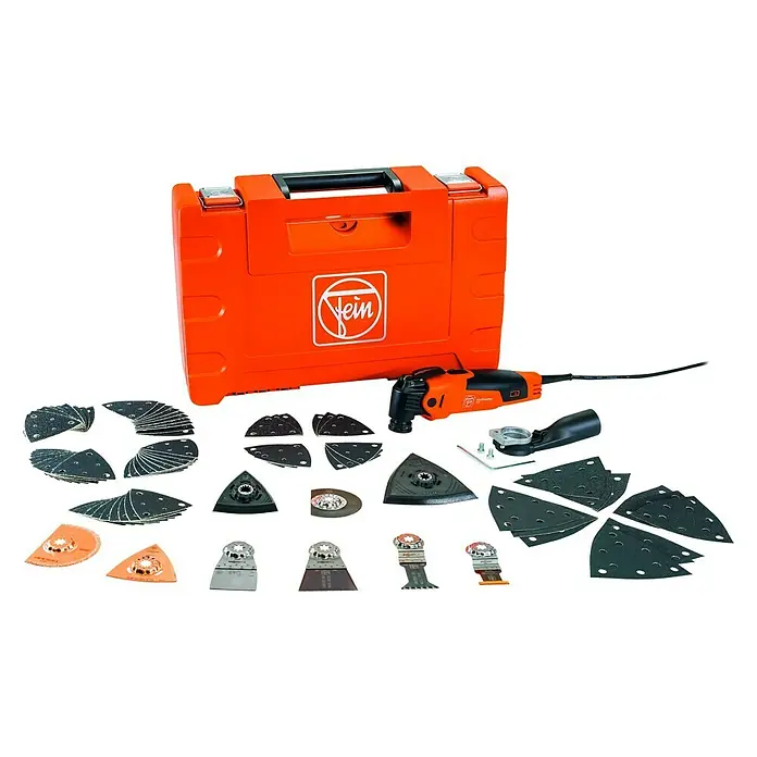 Fein Set višenamjenskog alata Multimaster MM 500 Plus - Priključna snaga: 350 W, 10.000 okr/min - 19.500 okr/min, Kut oscilacija: ± 1,7° - Pogled odozgo