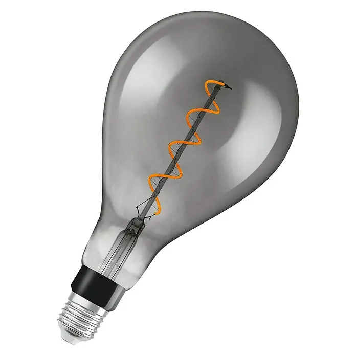 Osram Vintage 1906 LED-Leuchtmittel BIG GRAPE - E27, 4 W, Klar/Schwarz, Dimmbar - Diagonale Ansicht