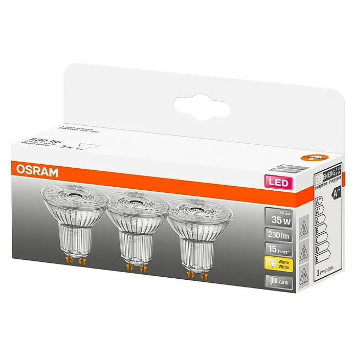 Osram Star Ledlamp PAR16 35 - GU10, 2,6 W, PAR51, 230 lm - Diagonaal zicht