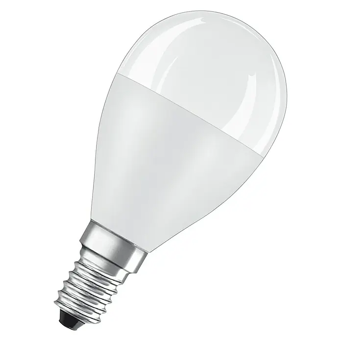 Osram Star Bombilla LED Classic P 60 - E14, 7,5 W, 806 lm, Color de luz: Blanco cálido - Vista frontal