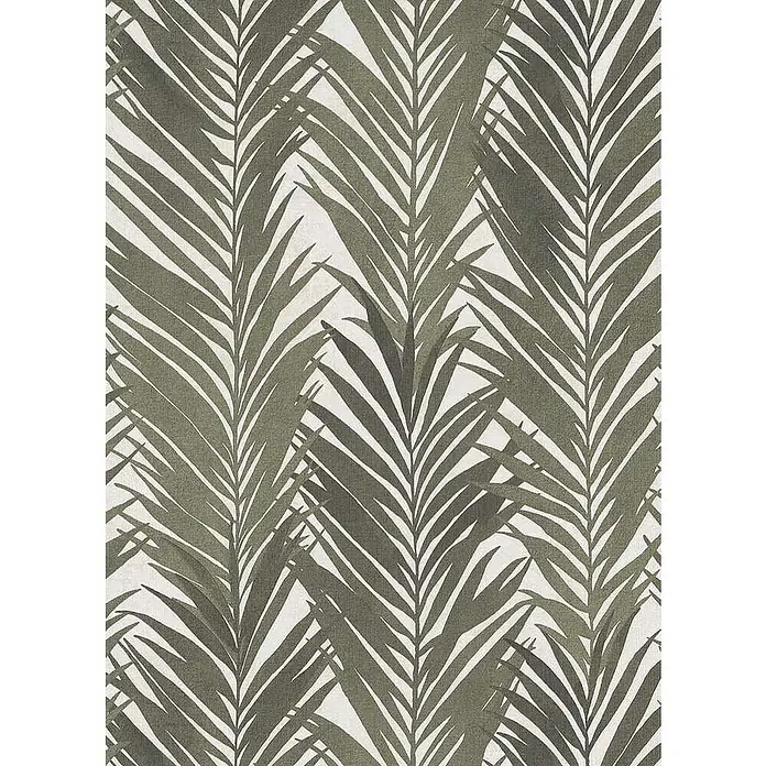 Dutch Wallcoverings Vliesbehang Bladeren Groen - Groen, 10,05 x 0,53 m - Close-up