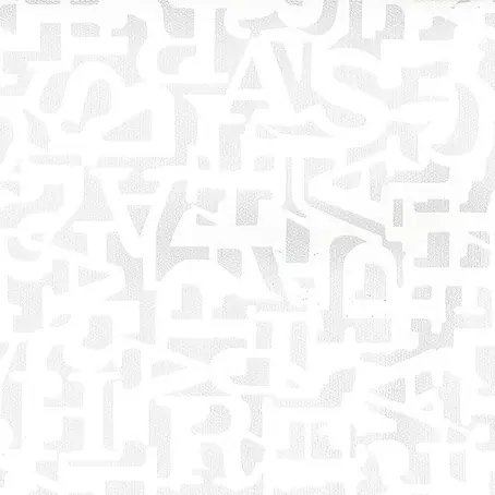 Dutch Wallcoverings  Vliesbehang Letters Wit/Grijs