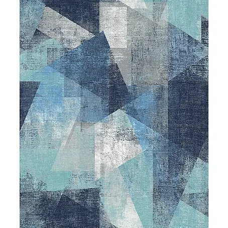 Dutch Wallcoverings  Vliesbehang Dessin Blauw/Grijs