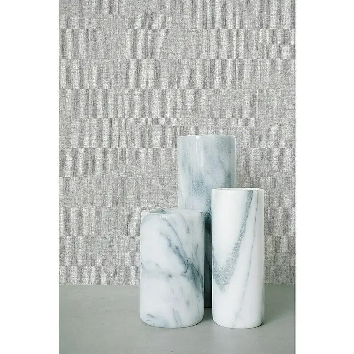 Dutch Wallcoverings Vliesbehang Linea Uni Beige/Grijs - Beige/Grijs, Uni, 10,05 x 0,53 m - Sfeeropname