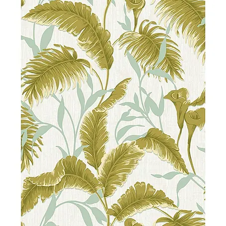 Dutch Wallcoverings  Vliesbehang Leaf Design Groen