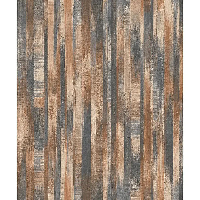 Dutch Wallcoverings Vliesbehang Perspectives Dessin Bruin - Bruin, 10,05 x 0,53 m - Close-up