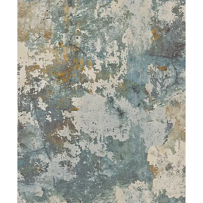 Dutch Wallcoverings Vliesbehang - Grijs/Groen, Betonlook - Close-up