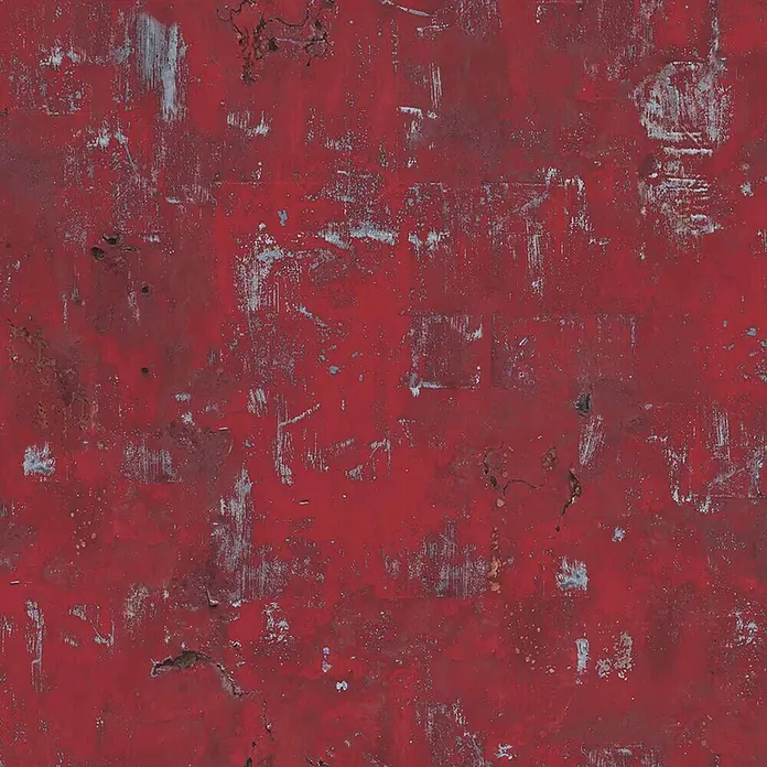 Dutch Wallcoverings Vliesbehang - Rood, 10 m x 53 cm - Close-up