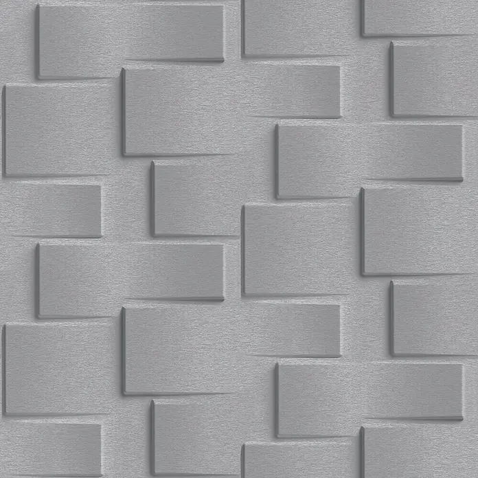 Dutch Wallcoverings Vliesbehang - Grijs, 10 m x 53 cm - Close-up