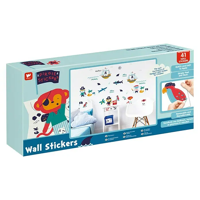 Walltastic Muursticker Set Pirates 41 Stickers - Decoratieve sticker - Diagonaal zicht