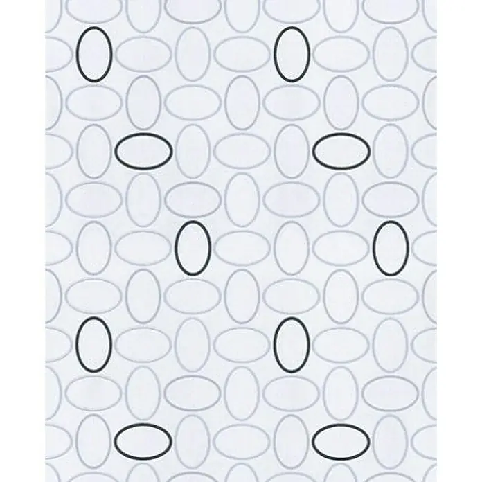 Dutch Wallcoverings Vliesbehang Stones Wit/Zwart - Zwart/Wit, Motief, 10,05 x 0,53 m - Close-up