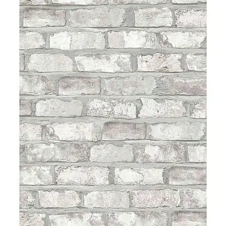 Dutch Wallcoverings  Vliesbehang Baksteen Wit