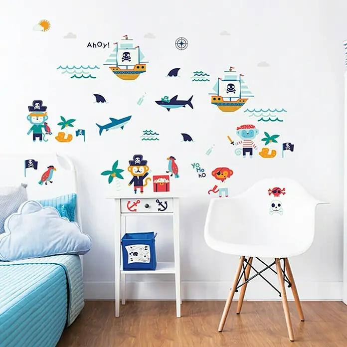Walltastic Muursticker Set Pirates 41 Stickers - Decoratieve sticker - Sfeeropname