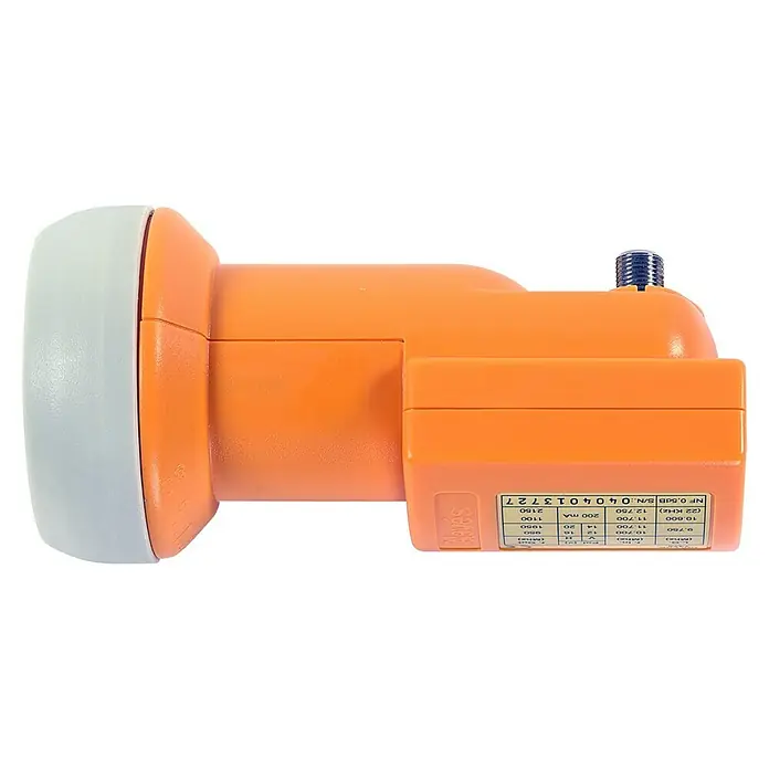Televés Single LNB offset - Naranja - Vista angular