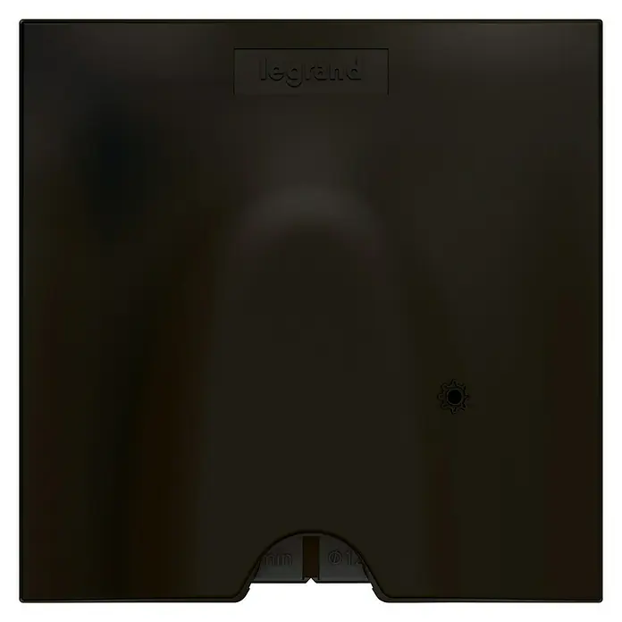 Legrand Valena Next Pasacables - Negro, Diámetro: 12 cm - Vista frontal