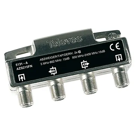 Televés  Distribuidor Dos salidas 15db