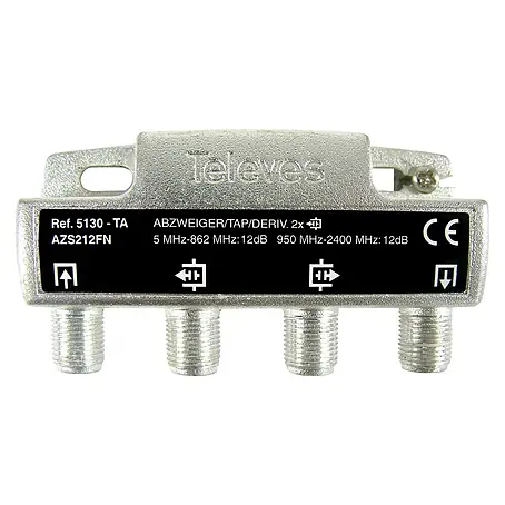 Televés  Distribuidor Dos salidas 12 db