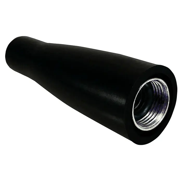 Televés Conector F con capuchón impermeable T100 - 1 ud., Negro - Vista angular
