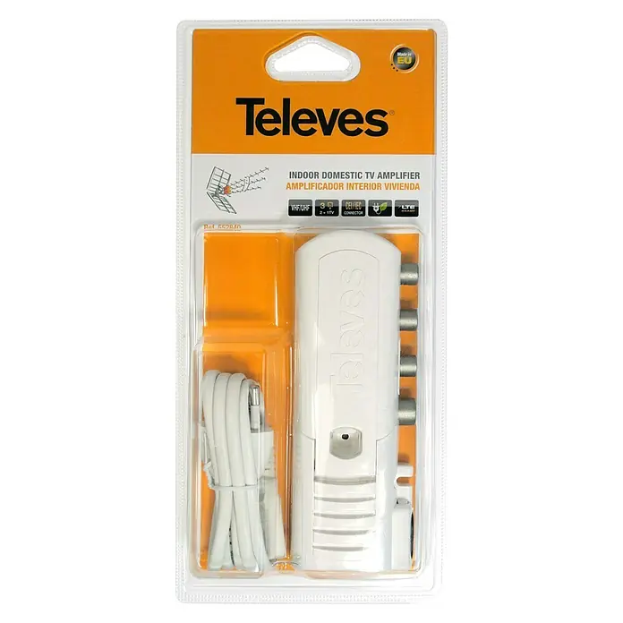 Televés Amplificador de vivienda - Frecuencia: 5 - 790 MHz TV/FM - Vista frontal