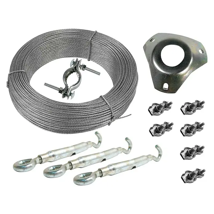 Televés Kit de montaje de vientos - Apto para: Antena, Ø x Al: 4,5 cm x 25 m - Vista descendente