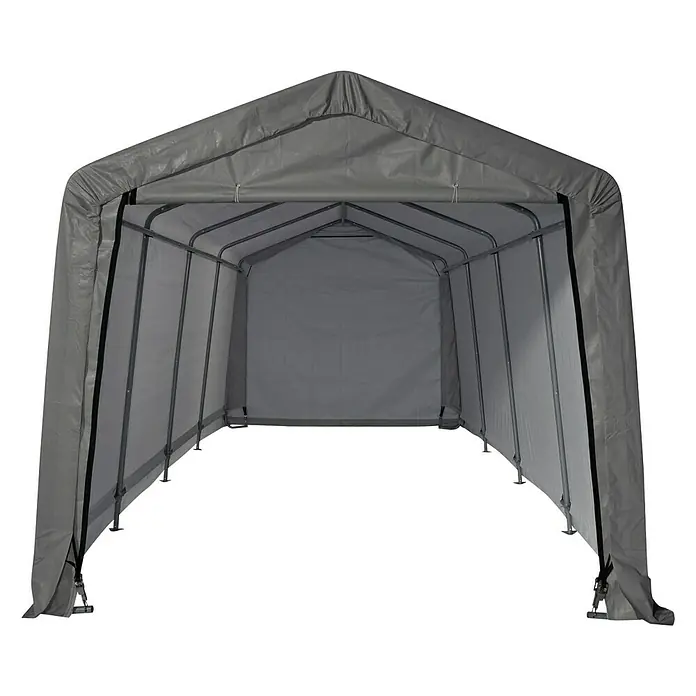 ShelterLogic Garaža - 610 x 300 x 240 cm, Plastika - Pogled sprijeda