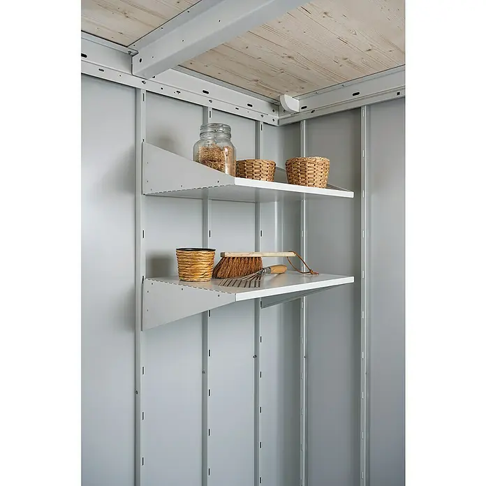 Biohort Regal-Set - 44,5 x 56 x 17,3 cm, 2 Stk., Passend für: Biohort Gerätehaus Neo - Detailaufnahme