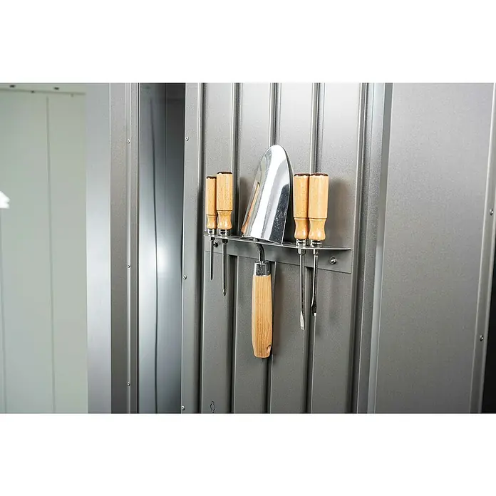 Biohort Gerätehalter - Quarzgrau Metallic, 2 Stk. - Detailaufnahme