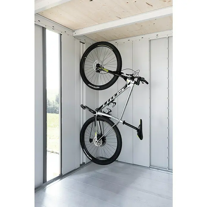 Biohort Fahrrad-Wandhalter bikeMax - Passend für: Biohort Gerätehaus Neo - Anwendungsbeispiel