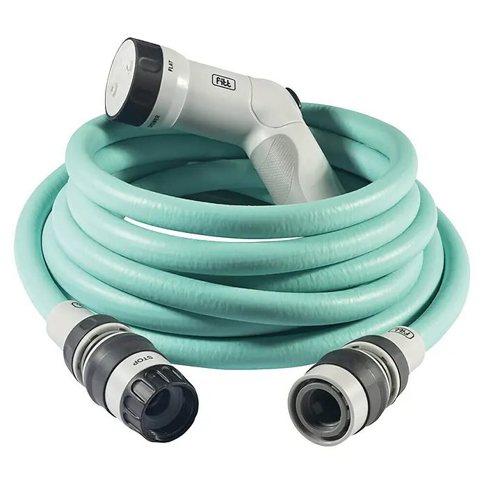 Fitt Manguera para jardín Ikon - Largo: 15 m, Diámetro tubo flexible: 15 mm, Verde - Vista angular