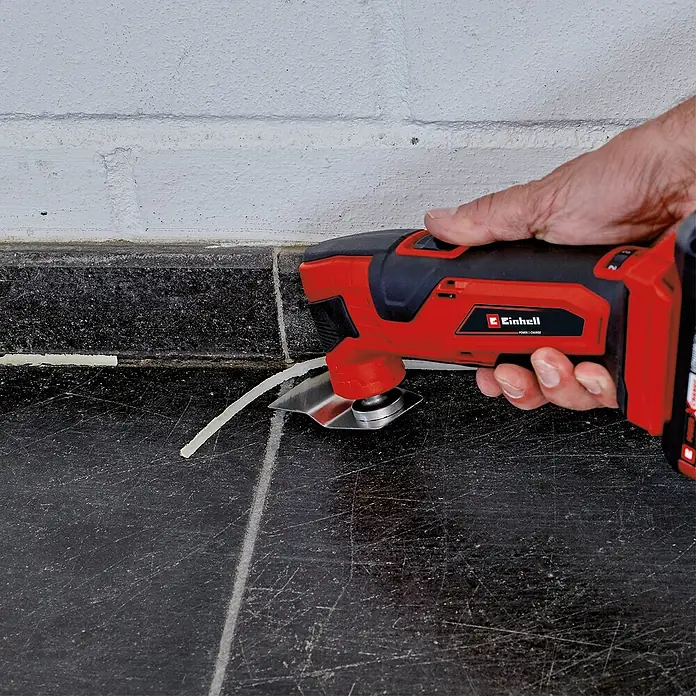 Einhell Power X-Change Aku višenamjenski alat TE-MG 18-Li Solo - 18 V, Bez akumulatora, Kut oscilacija: 3,2° - Proizvod u upotrebi