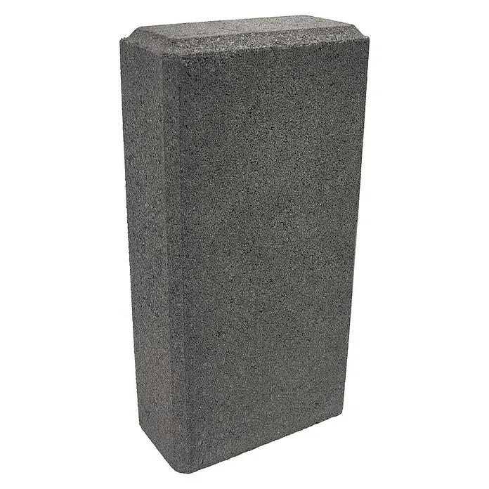 Betonski element za ogradu - 30 x 15 x 7,5 cm, Antracit, Beton - Dijagonalni pogled