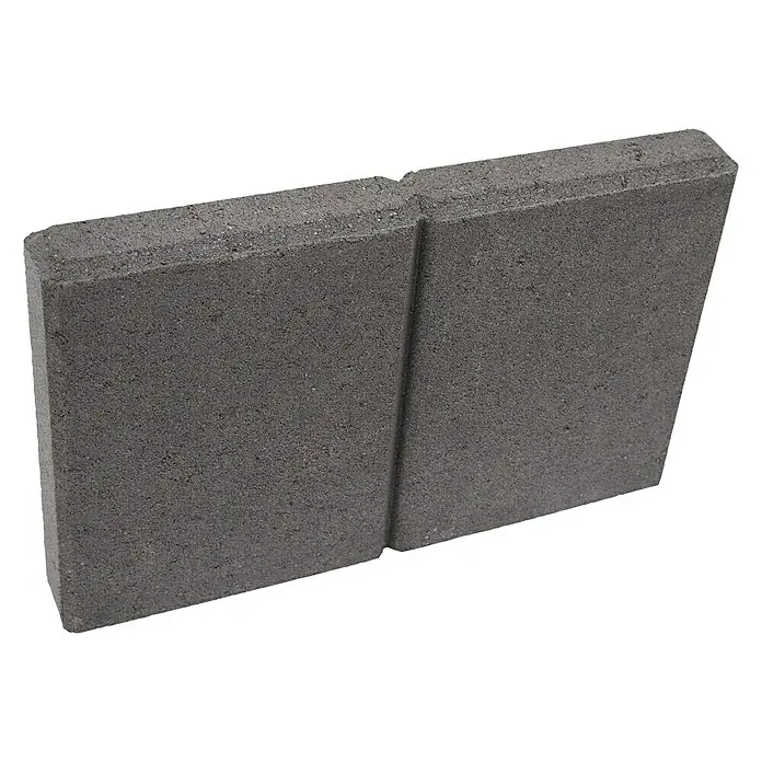Rubnjak - 40 x 5 x 25 cm, Antracit, Beton - Dijagonalni pogled