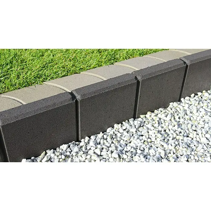 Randstein C-Line - 40 x 5 x 25 cm, Anthrazit, Beton - Stimmungsaufnahme