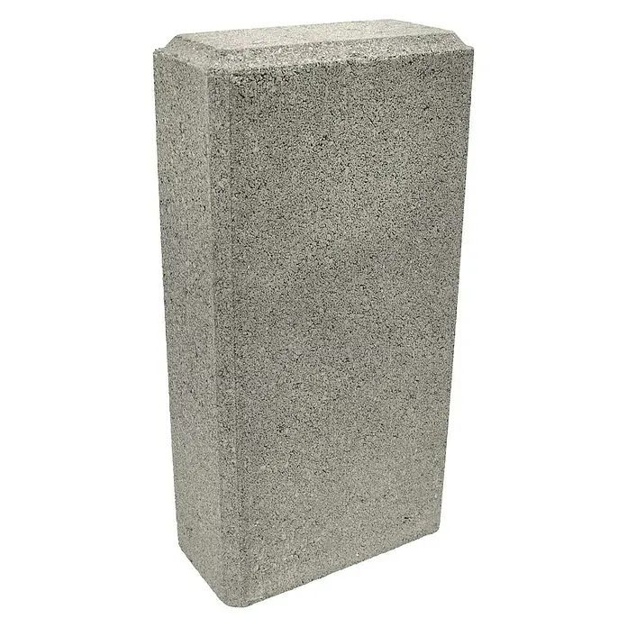 Betonski element za ogradu - 30 x 15 x 7,5 cm, Sive boje, Beton - Dijagonalni pogled
