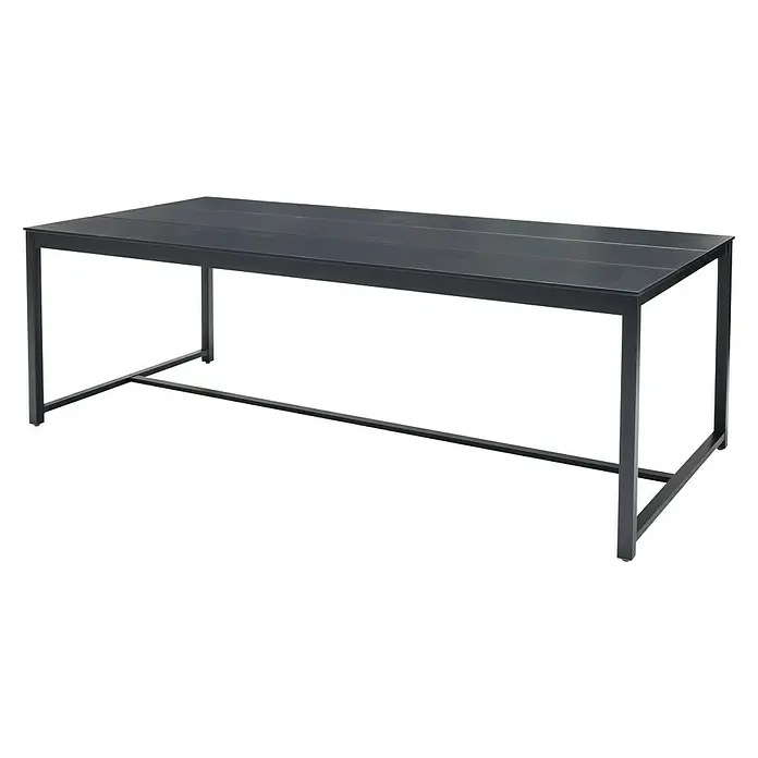 SENSUM Vrtni stol Sensum Askeby - D x Š: 210 x 100 cm, Duraboard, Crne boje - Dijagonalni pogled