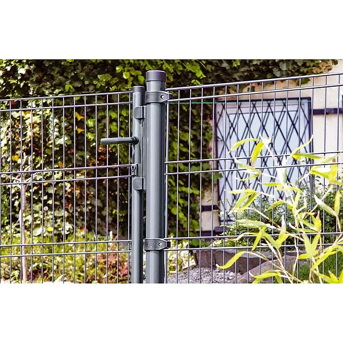Stabilit Mattenzaun - 2 x 1,25 m, Anthrazit - Detailaufnahme