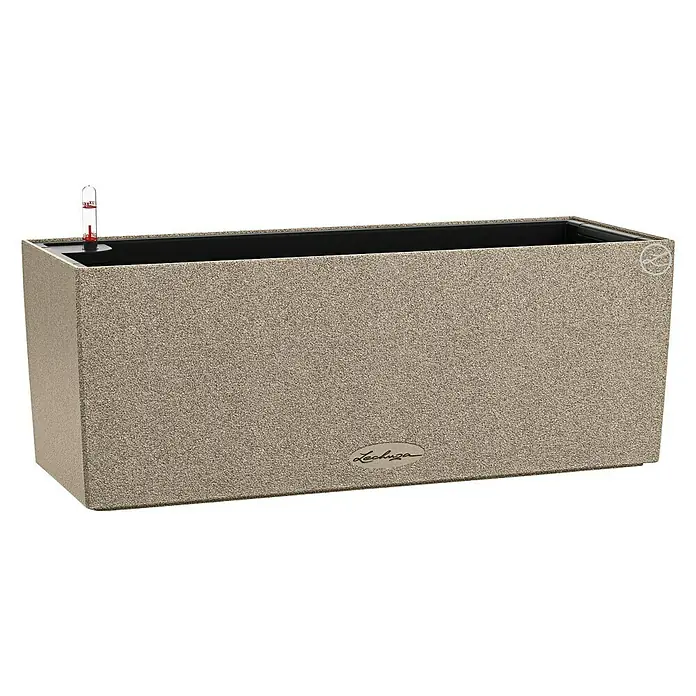 Lechuza Balconera Balkonkasten Stone - Max. Außenlänge: 50 cm, Sandbeige - Vorderansicht