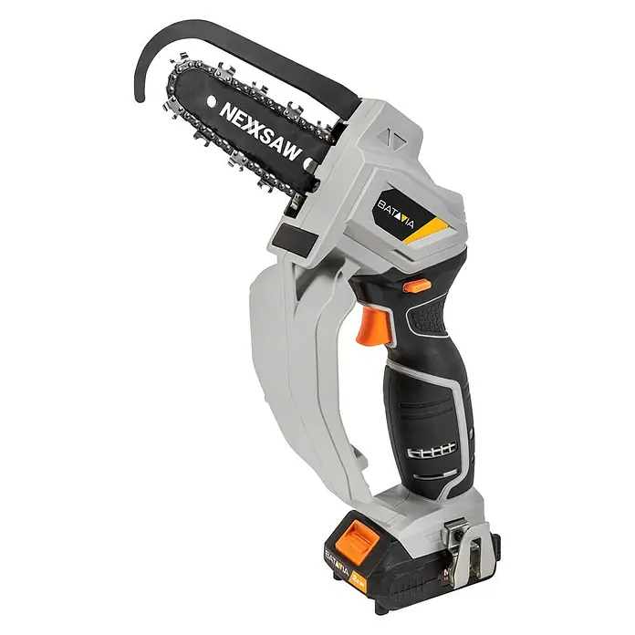 Batavia Maxxpack Einhand Akku-Kettensäge Nexxsaw - 18 V, Li-Ionen, 1 Akku, Schwertlänge: 15 cm - Linke Seitenansicht