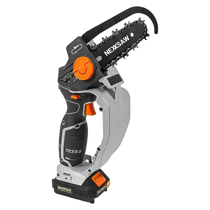 Batavia Maxxpack Einhand Akku-Kettensäge Nexxsaw - 18 V, Li-Ionen, 1 Akku, Schwertlänge: 15 cm - Rechte Seitenansicht