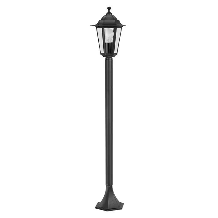 Eglo Laterna 4 Außenleuchte - 60 W, Schwarz, Ø x H: 20,5 x 100 cm - Vorderansicht