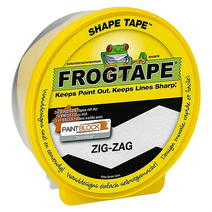 Frogtape Kreativklebeband Shape Tape - Zig-Zag, 22,8 m x 46 mm - Vorderansicht