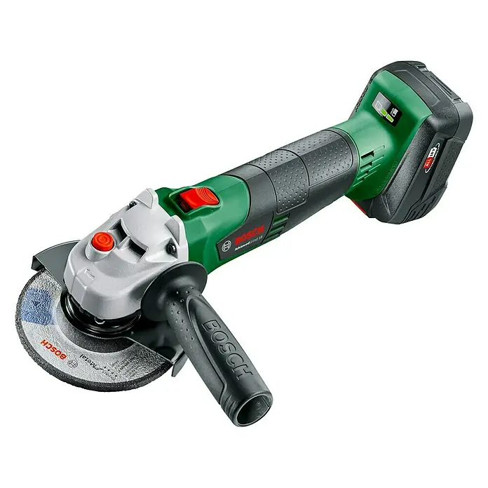 Bosch 18 V Power for All Amoladora angular de batería AdvancedGrind 18 - 18 V, Sin batería, Diámetro disco: 125 mm - Vista angular